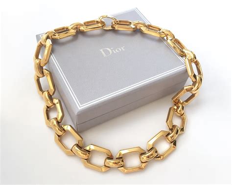 dior necklace gold chain|christian Dior choker necklaces.